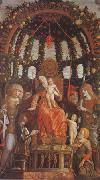 Andrea Mantegna Virgin and Child Surrounded by Six Saints and Gianfrancesco II Gonzaga (mk05) china oil painting reproduction